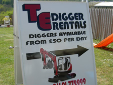 TE Digger Rental a-board